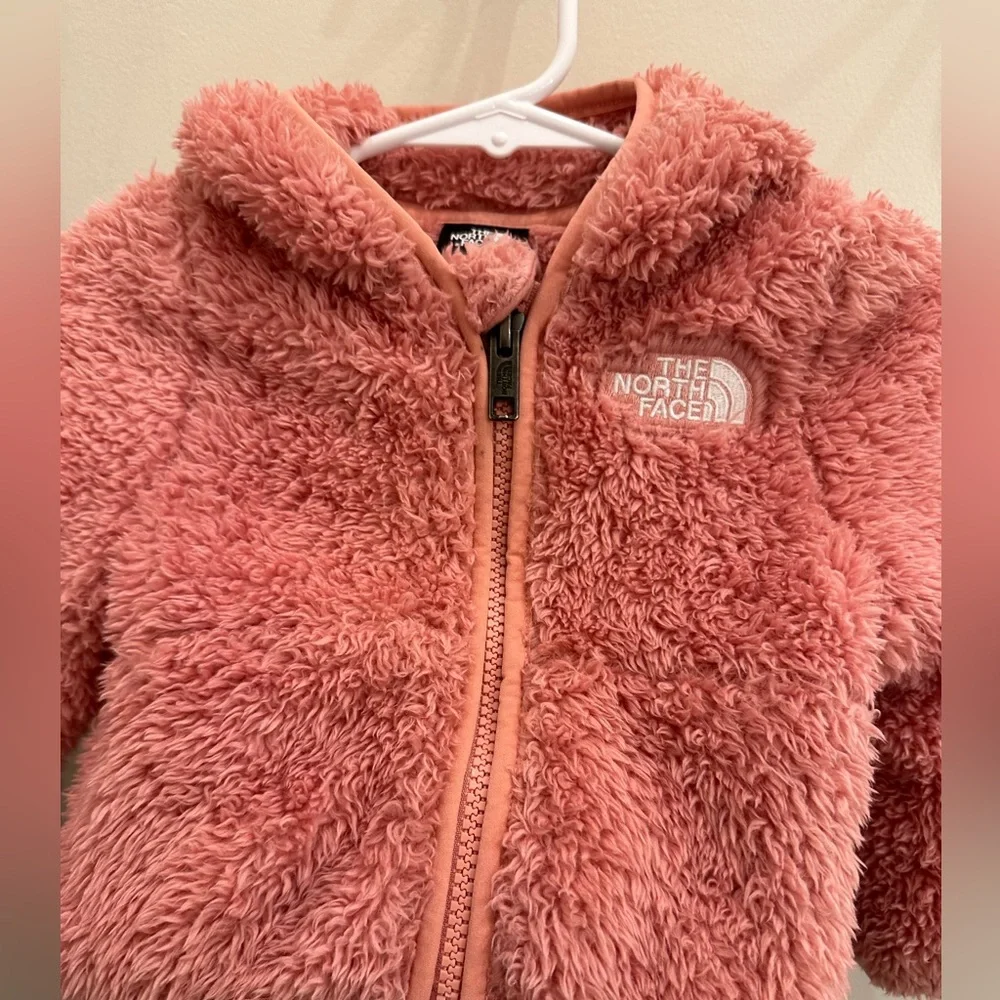 The North Face Baby Bear Full Zip Hooded Coat 0-3M - Picture 7 of 14
